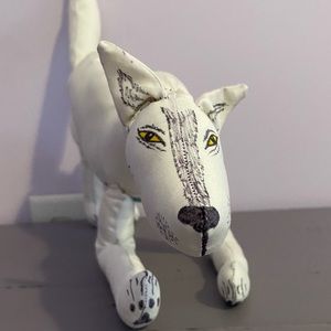 HANDMADE Custom 🐺 WHITE WOLF 🐺 22” Plush COLLECTIBLE